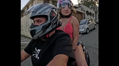 I took a ride on a motorcycle with Binho Ted