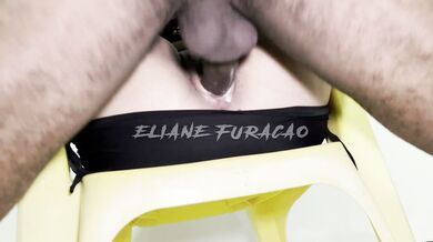 I stayed with my girlfriend's father, while she left, the father-in-law caught me in a geito filling my vagina with cum.