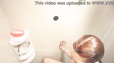 Corninho begged to fuck his wife reh Queen I didn't think twice I caught her in the full bathroom at red and sheer exclusive