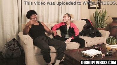 Black footballer Tony Genius banging male cheerleader | black on white interracial