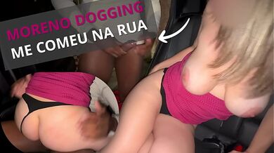 Dogging Night: NandaNua Used in the Street by a BBC Stranger While My Cuck Watched
