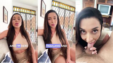 Big booty served WET & SLOPPY BLOWJOB - DEEPTHROAT - POV