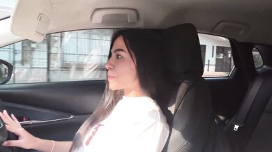 My tattooed stepfather gives me a finger with the parked car, when I picked it up from work