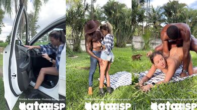 I seduced the Black BBC caretaker at my husband's farm, he fucked me good, came inside my pussy without a condom and made the cuckold clean it up.